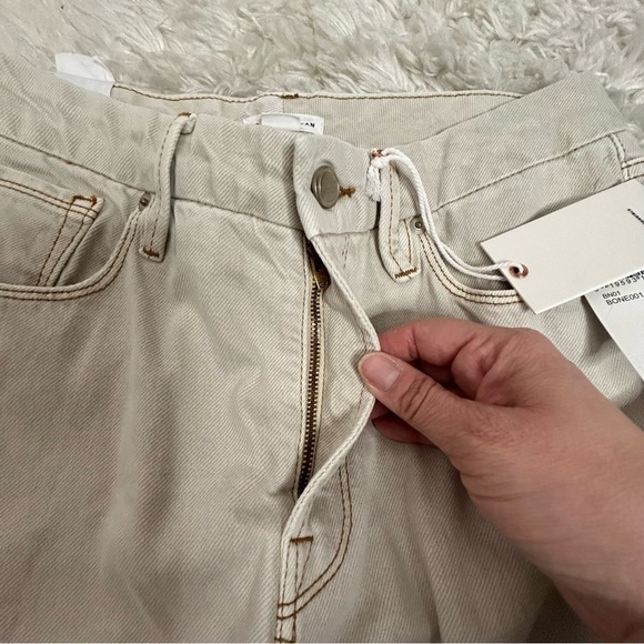 Good American Good 90’s Icon Straight Leg Jeans in Bone001 NWT - Picture 9 of 16